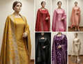 maslin soft silk suits 3piece set