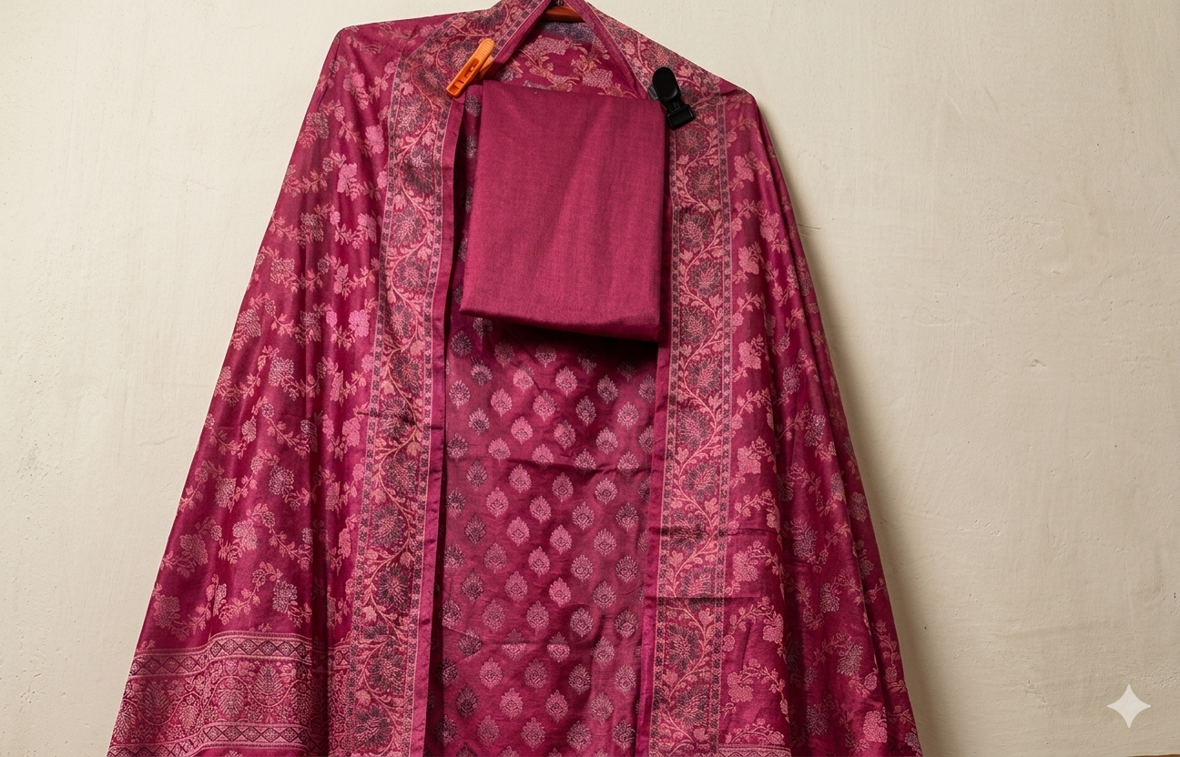 maslin soft silk suits 3piece set
