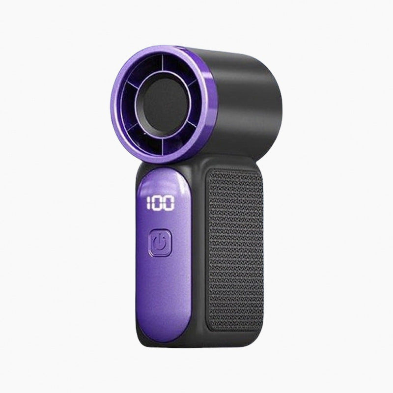 USB Rechargeable Handheld Fan with Digital Display