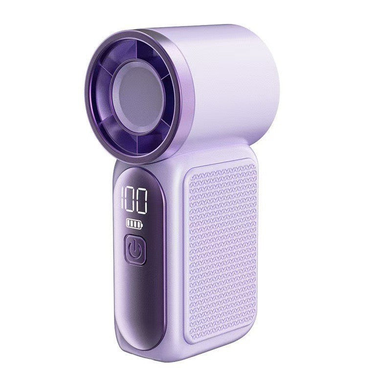 USB Rechargeable Handheld Fan with Digital Display